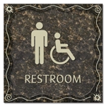Restroom - Male & Handicap Accessible Symbol