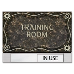 2-Line Room Sign w/Sliding Panel