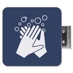 Perpendicular Overhead - Employees Must Wash Hands