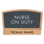 Manager on Duty Sign - Includes Nameplate
