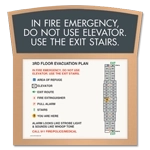 In Case of Fire... Evacuation Plan Holder