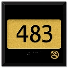 Room Number/No Smoking - Square