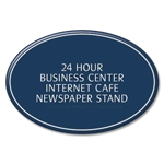 4-Line Custom Room Sign - Oval
