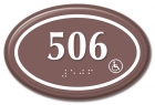 Oval Room Number - Handicap Accessible