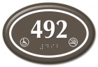 Oval Room Number - Handicap Accessible/No Smoking