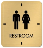 Unisex Restroom Sign w/Symbols
