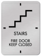 Stairs Sign w/Symbol