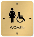 Women Sign w/Female & Handicap Accessible Symbols