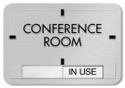 2-Line Common Room Sign w/Sliding Panel