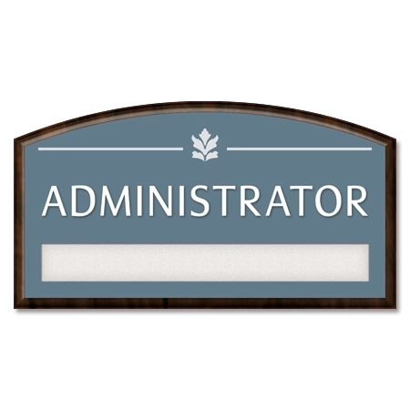 Custom Nameplate with insert