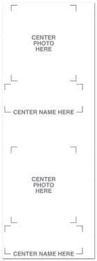 Additional Insert/2 Slot Picture Room Number (50/pk)