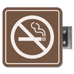 Perpendicular Overhead - No Smoking Symbol