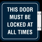 Perpendicular Overhead - This Door Must be Locked
