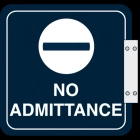 Perpendicular Overhead - No Admittance
