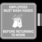 Perpendicular Overhead - Employees Must Wash Hands