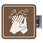 Perpendicular Overhead - Employees Must Wash Hands