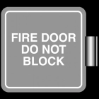 Perpendicular Overhead - Fire Door Do Not Block