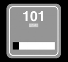 Room Number Sign - 1 Slot