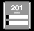 Room Number Sign - 2 Slot