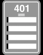 Room Number Sign - 4 Slot