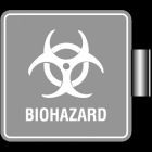 Perpendicular Overhead Biohazard - w/Symbol