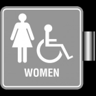 Perpendicular Overhead - Women w/Female & ISA Symbols