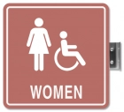 Perpendicular Overhead - Women w/Female & ISA Symbols