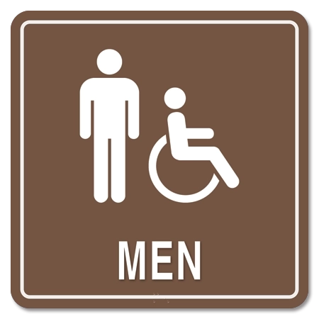 Men w/Male & Handicap Accessible Symbols