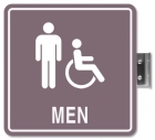 Perpendicular Overhead - Men w/Male & ISA Symbols