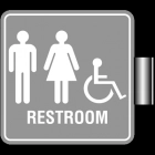 Perpendicular Overhead - Unisex/Handicap Accessible Restroom