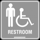 Restroom w/Male & Handicap Accessible Symbols