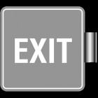 Perpendicular Overhead - 1-Line Custom Symbol Sign