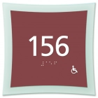 Room Number Sign - Handicap Accessible