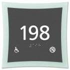 Room Number Sign - Handicap Accessible/No Smoking