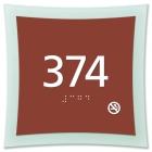 Room Number Sign - No Smoking