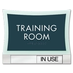 2-Line Room Sign w/Sliding Panel