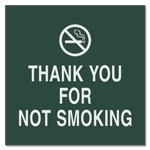 Thank You For Not Smoking with Symbol