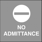 No Admittance w/Symbol