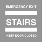 Emergency Exit/Stairs/Keep Door Closed