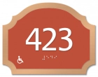 Room Number Sign - Handicap Accessible