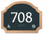 Room Number Sign - No Smoking/Handicap Accessible