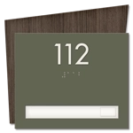 Room Number Sign - 1 Slot