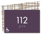 Room Number Sign - Handicap Accessible