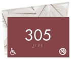 Room Number Sign - No Smoking/Handicap Accessible
