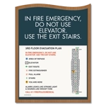 In Case of Fire... Evacuation Plan Holder