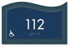 Room Number Sign - Handicap Accessible