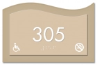 Room Number Sign - No Smoking/Handicap Accessible