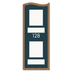 Room Number Sign - 2 Pictures