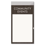 2-Line Informational Sign w/Insert Slot