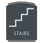 Stairs Sign w/Symbol